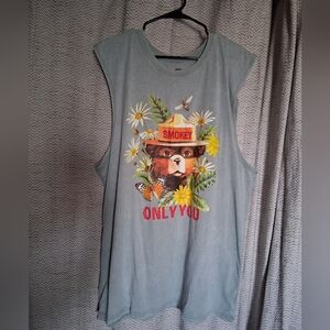 Smokey Bear Graphic Tank Top MEN'S XL